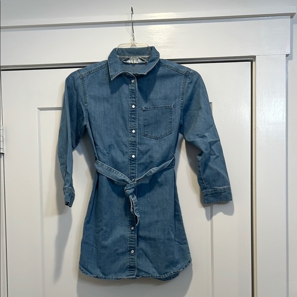 H&M denim button up dress size 8. In great condition! - Picture 1 of 7